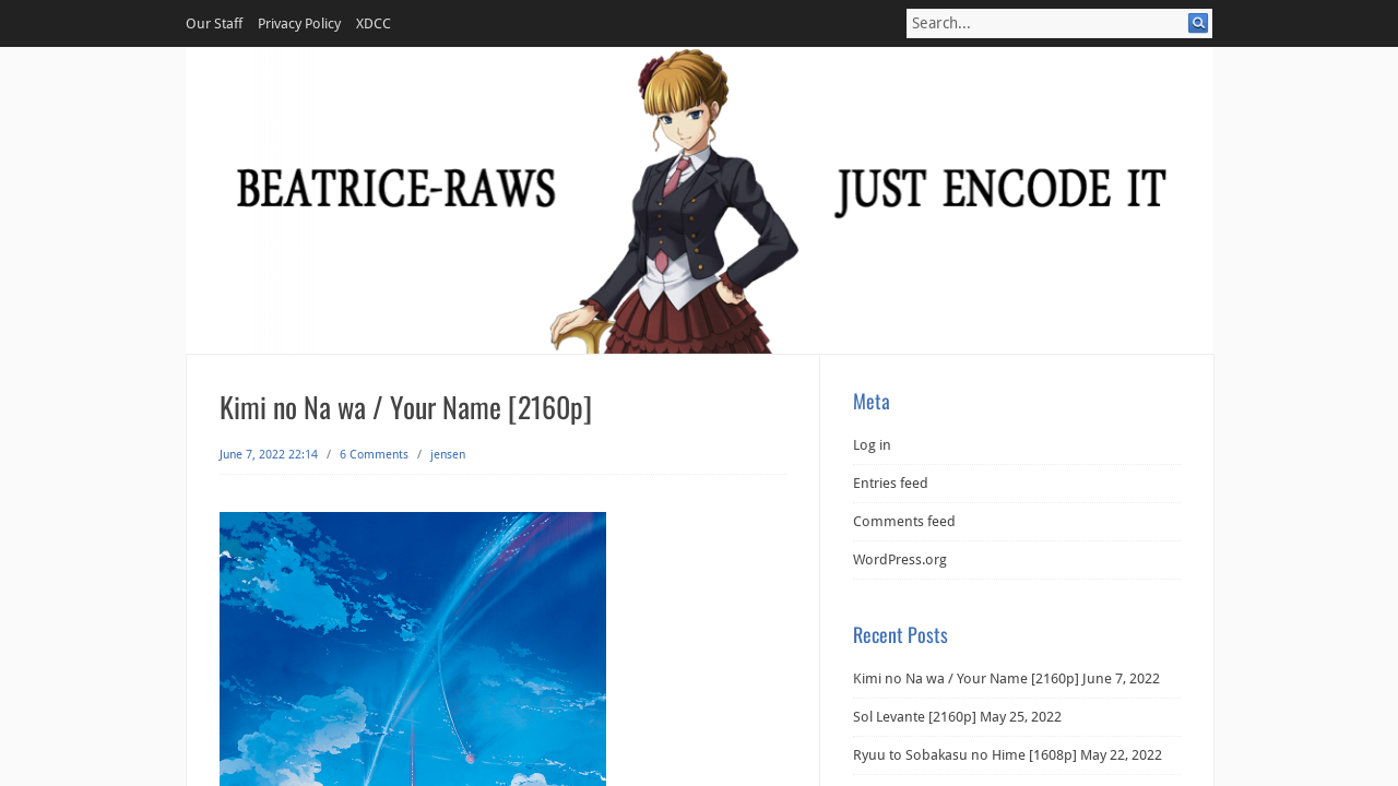 Screenshot of the site Beatrice Raws