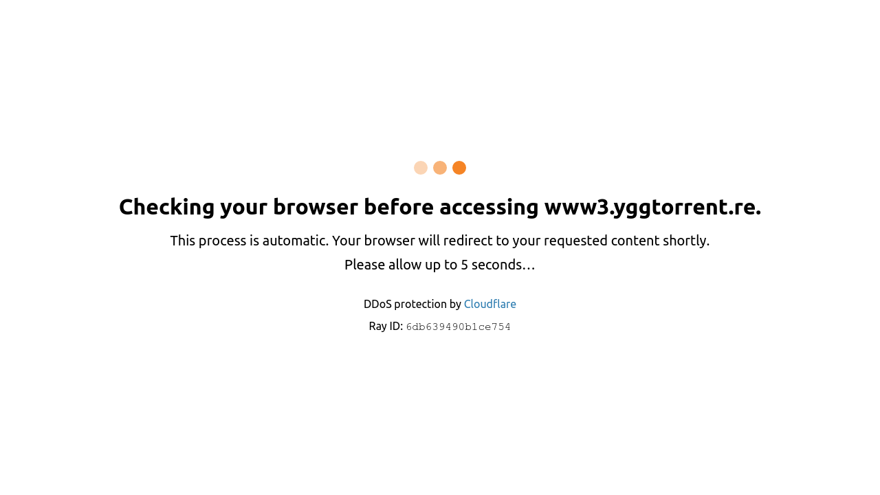 Screenshot of the site YggTorrent
