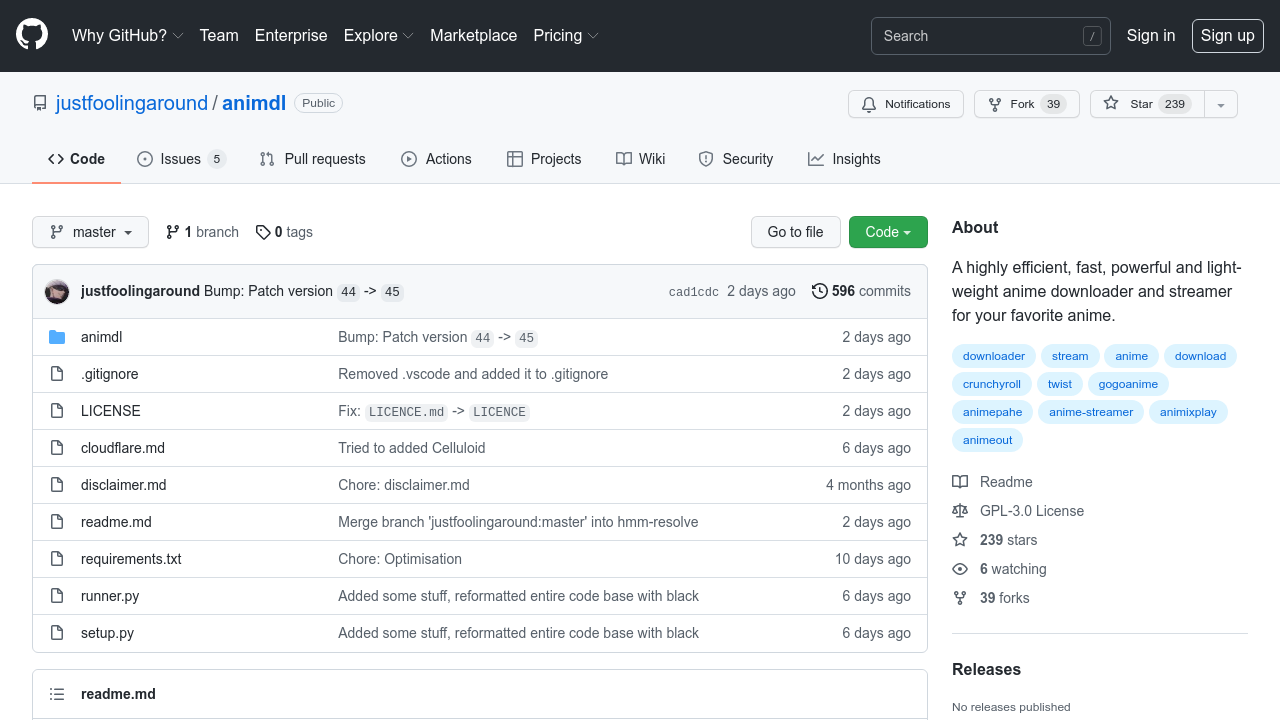 GitHub - justfoolingaround/animdl: A highly efficient, fast, powerful and  light-weight anime downloader and streamer for your favorite anime.