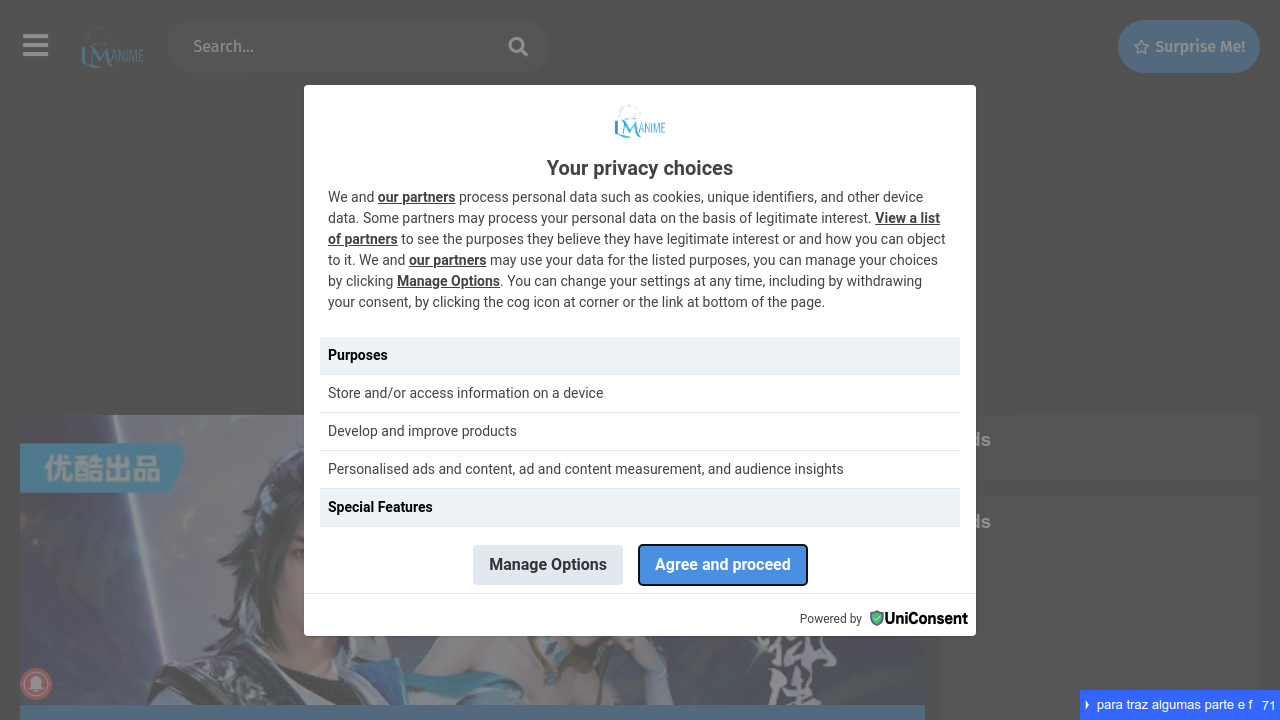 Screenshot of the site Lmanime